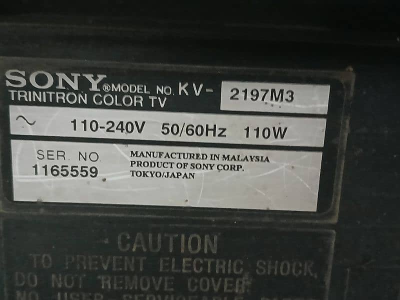 Original Sony TV for sale 0