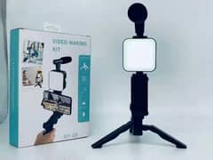 video making vlogging kit with microphone