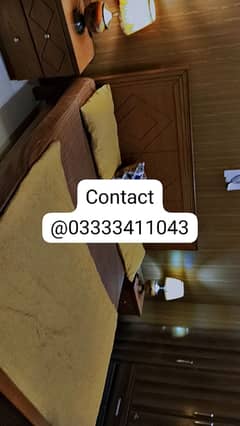 furnished one bed +tv lounge flat for per day rent in civic center phase 4 bahria town rawalpindi