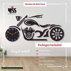 New motorcycle wall clock.