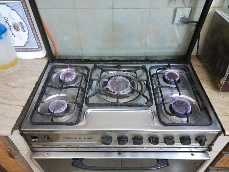 Blue flame 5 burner oven for sale 0