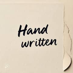 Hand writing work