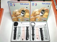T20 ultra 2 smart watch with 4 strap