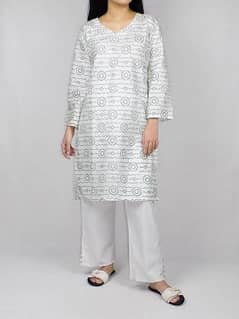 14 August Women's Stitched cotton Printed Suit