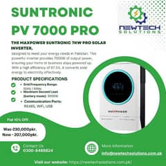 Solar Inverter Max Power Suntronic PV 7000 PRO
