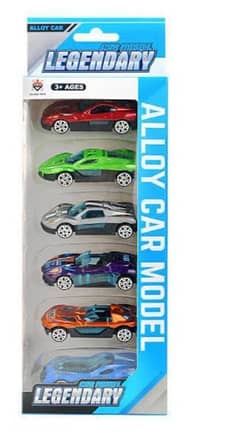 Kids toy metal car pack of six