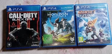 horizon zero dawn,call of duty black ops3, ratchet Clank