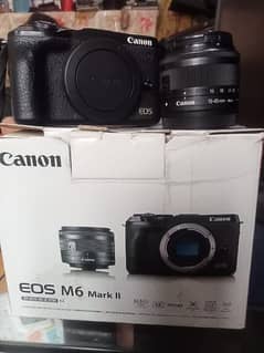 Canon EOS M6 Mark II Mirrorless Digital Camera with original box