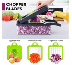 13-in 1 vegetable chopper with 8 blades