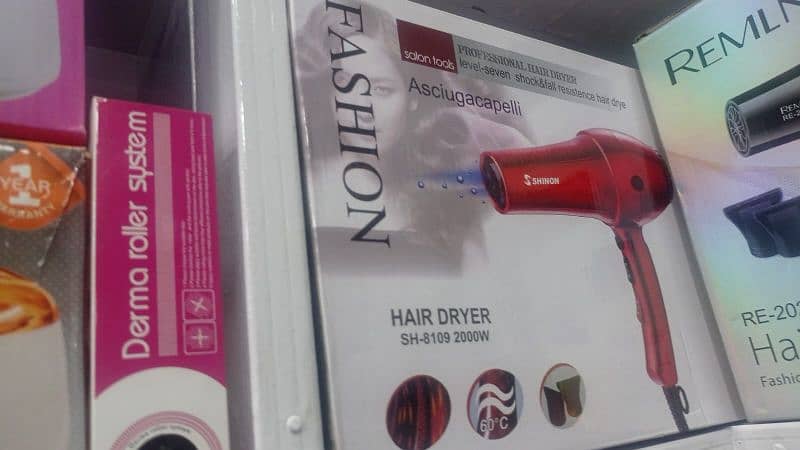 Original Shinon Brand 2000-W Professional Hair Dryer SH-8109 0