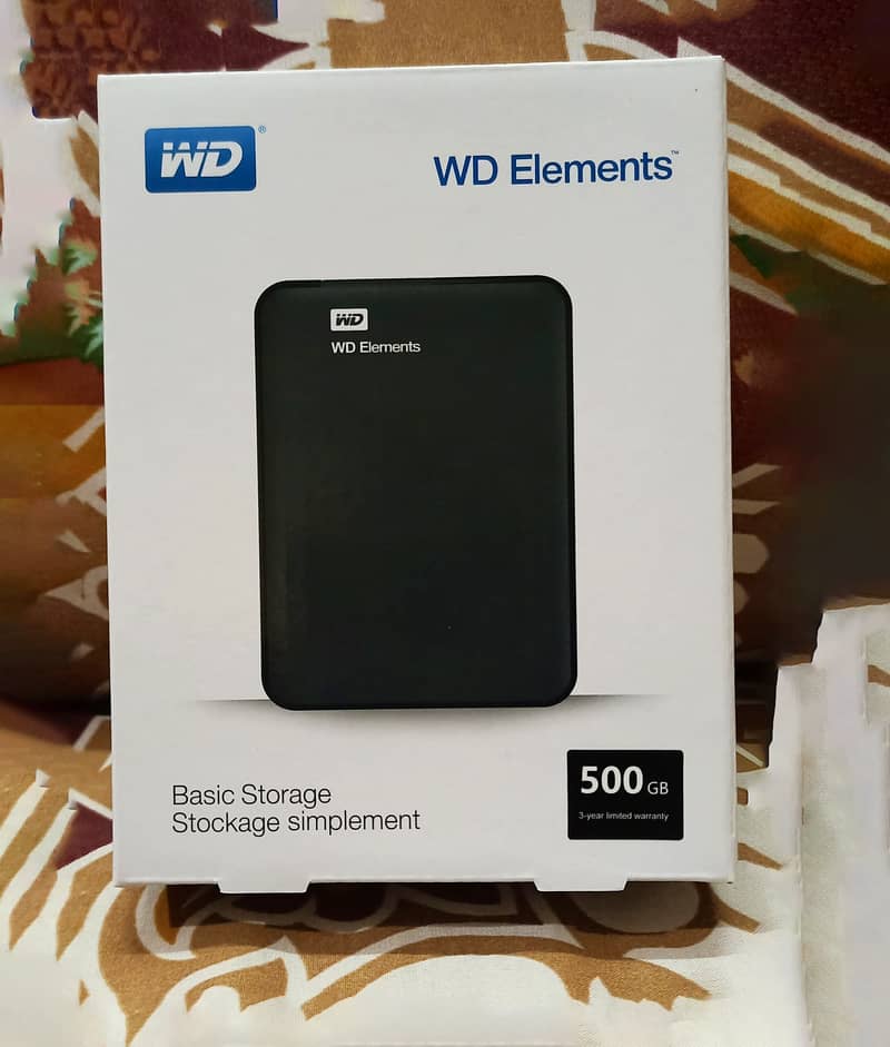 WD 1. TB Portable External Hard Drive 3.0 6