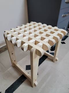 Wood Stool Assemble and Disassemble