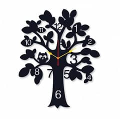 Tree Round Analogue Wall Clock