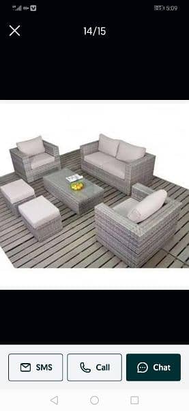 Outdoor patio Rattan sofa set. . . 1