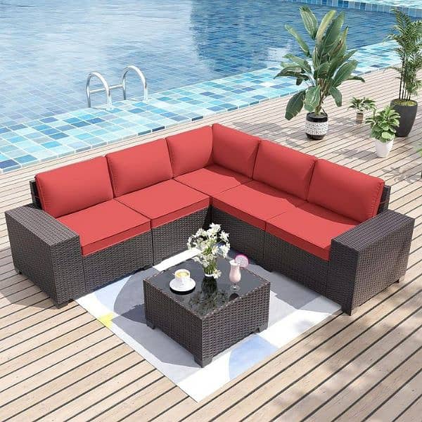 Outdoor patio Rattan sofa set. . . 18