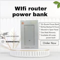 wifi Router Power Bank mini ups for router 12v 9v all available
