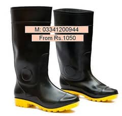 Rubber PVC Gumboot Chemical Resistant Rain Boot Steeltoe long Boot 0