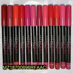 smudge proof lip liner pencil- pack of 12