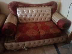 7 seater Sofa Set and glass table