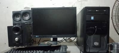 core i5 4590 4th gen with free lcd +1gb graphics card