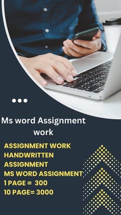 Handwritten Assignment work /Ms word Assignment work