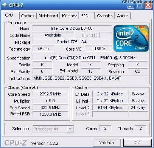 Intel Core 2 Duo 3