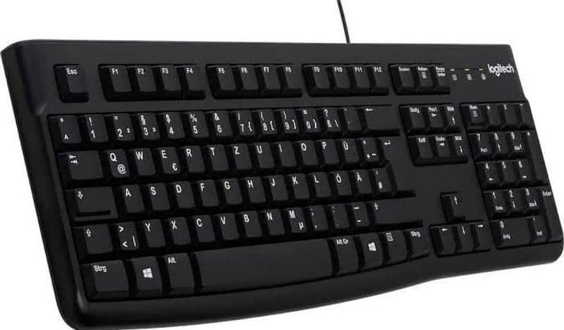 logitech USB plug-play wired keyboard 0