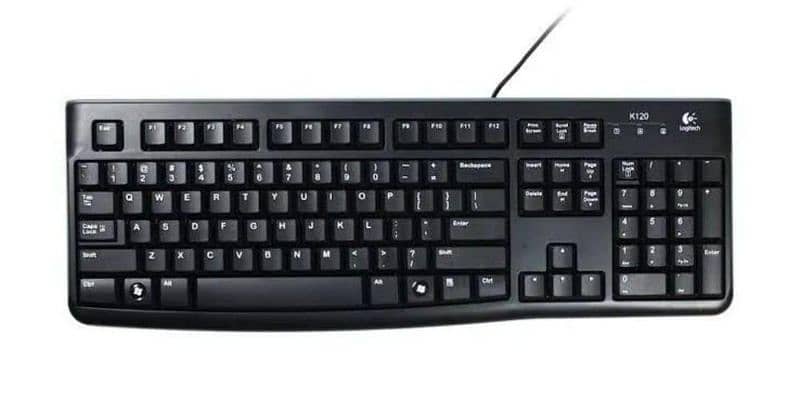 logitech USB plug-play wired keyboard 1