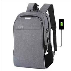 Unisex Nylon Printed Laptop Backpack