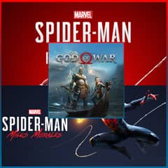 3 Games Bundle: God of War + Spider-Man + Miles Morales | PC Steam Ke