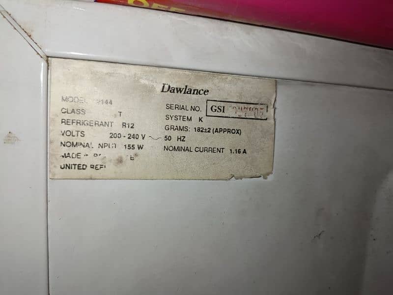 Dawlance Refrigerator A1 Condition 2