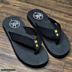 M. K Soft - Black Comfortable Men Slippers on Synthetic Material