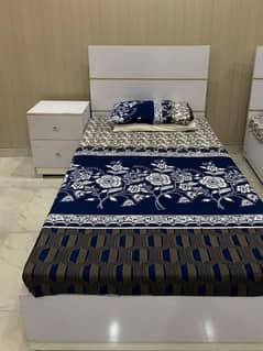 White Single Modern Bed Set
