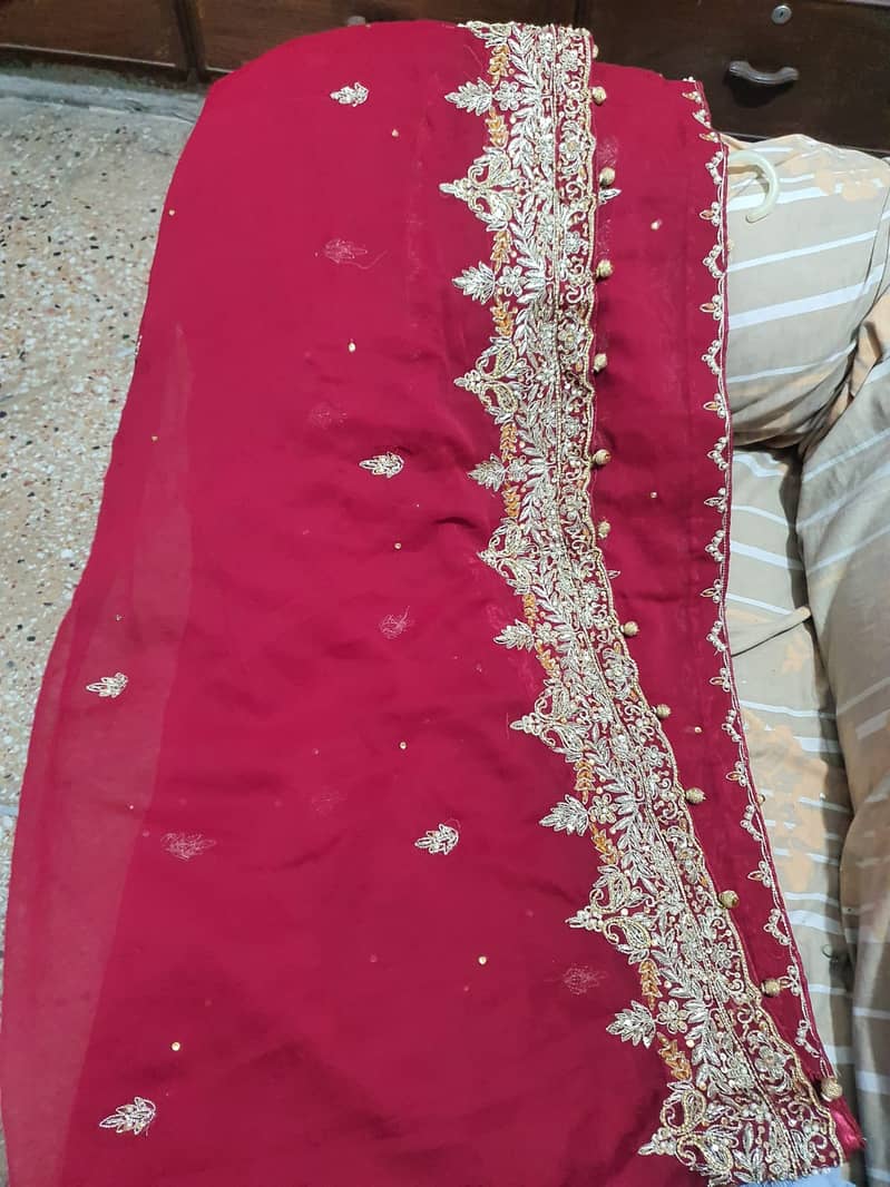 Gown Style Bridal Lehnga with 3layer Cancan 5