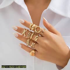 10 Pcs Italian Ring set For Girls