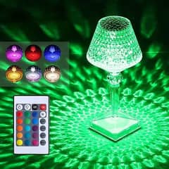 Rise Diamond Table Touch Lamp Crystal Usb Chargeable