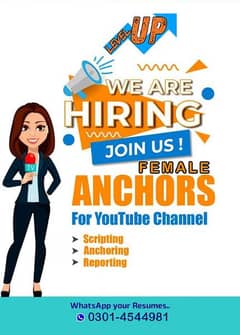 Hiring Female Anchor