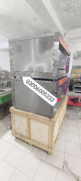 shawarma counter havy duty+fryer we hve pizza oven fast food machinery 8