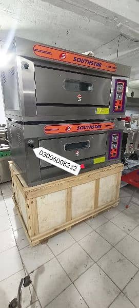 shawarma counter havy duty+fryer we hve pizza oven fast food machinery 9