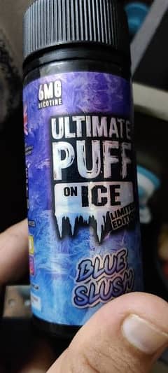 Blue Slush on ice 6mg vape flavour half bottle