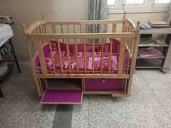 Kids bed cot for upto 3 years.