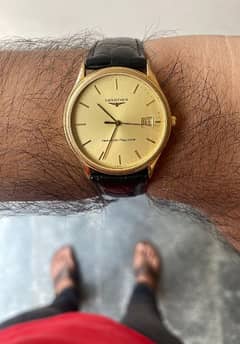 Longines original watch with Hirsch strap