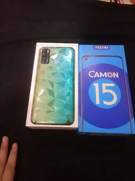 Tecno common 15 with box in  plz add details check kre 5