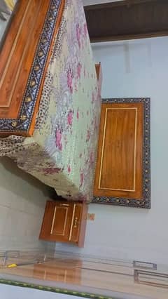 king size bed with side tables