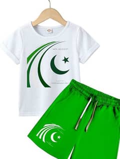 2 Pcs Boy's T-Shirt And Shorts Set