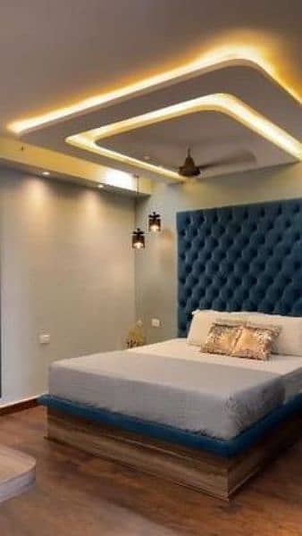 false ceiling , wallpaper, wall panel, wood flooring, vinyl flooring. 5