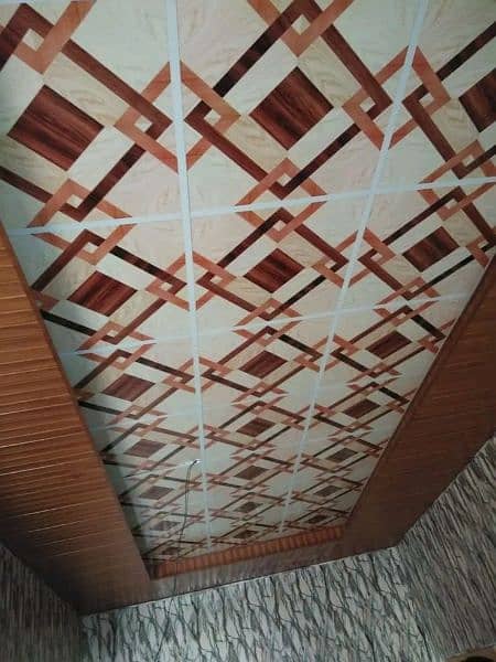 false ceiling , wallpaper, wall panel, wood flooring, vinyl flooring. 7