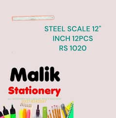 STEEL SCALE 12"INCH