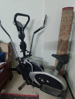 Exercise bike and Elliptical, 2 in 1.