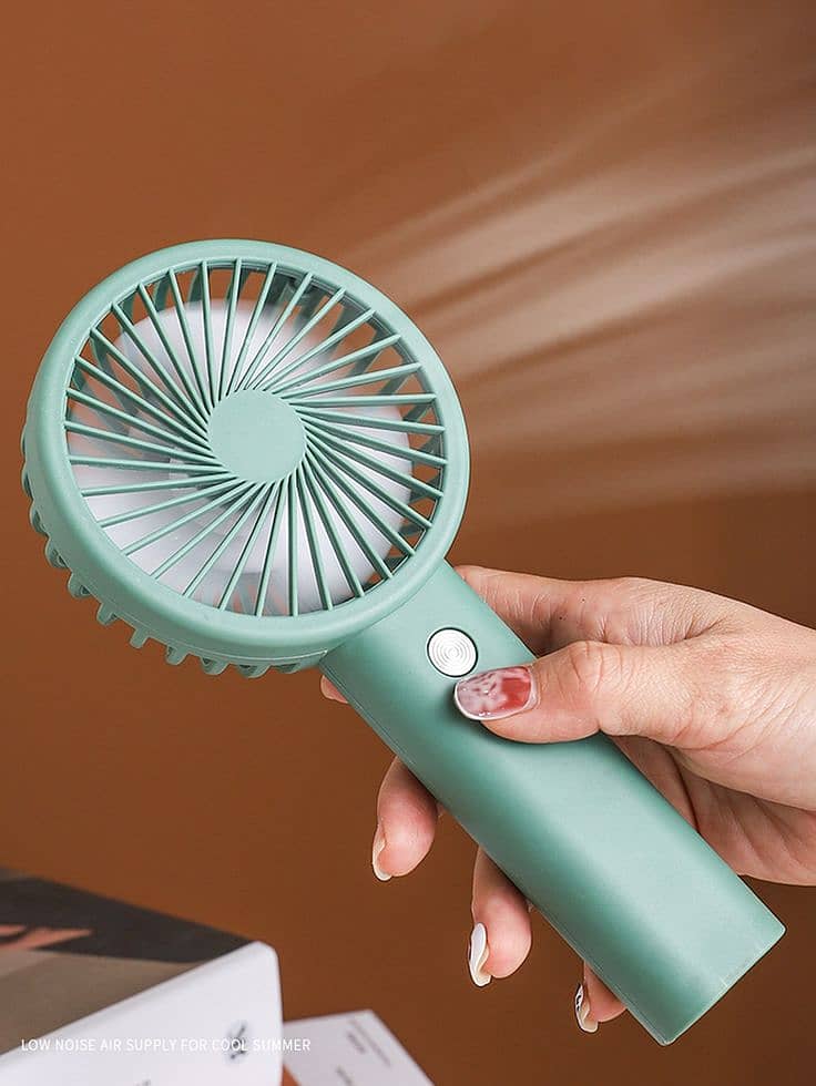 Mini Portable USB Rechargeable Hand Held Air Conditioner Cooler Fan 1